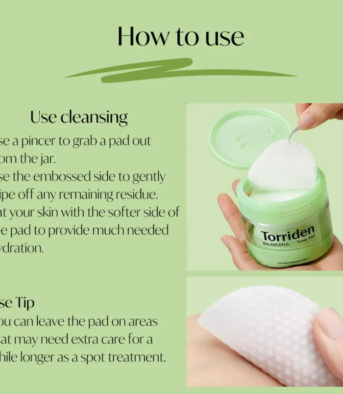 How_Torriden_Balanceful_Cica_Toner_Pads